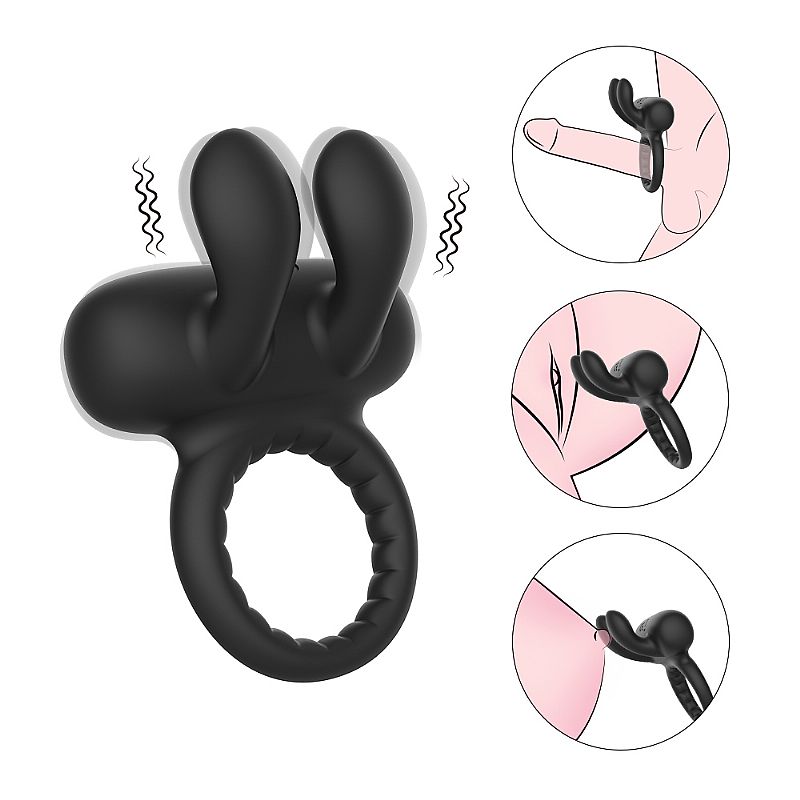Anel Peniano rabbit com Pontas Estimuladoras - Imagem 5